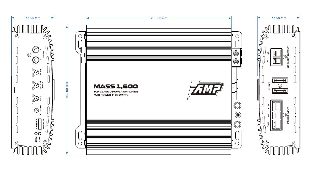 Усилитель AMP MASS 1.600 купить в интернет магазине AMPGROUP.  Усилитель AMP MASS 1.600   цены, большой каталог, новинки.
