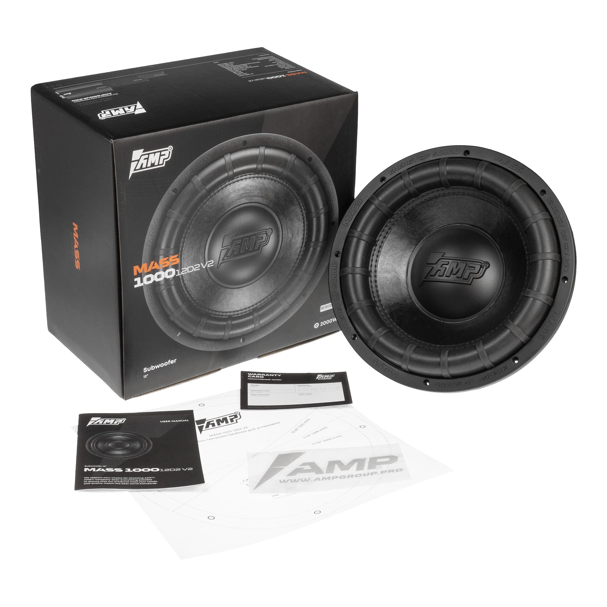 Сабвуферный динамик AMP MASS 1000 12D2 V.2 (2+2 Ом, rms1000) купить в интернет магазине AMPGROUP.  Сабвуферный динамик AMP MASS 1000 12D2 V.2 (2+2 Ом, rms1000)   цены, большой каталог, новинки.
