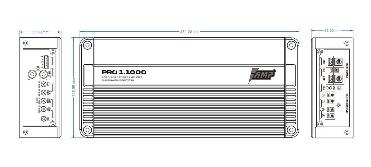 Усилитель AMP PRO 1.1000 купить в интернет магазине AMPGROUP.  Усилитель AMP PRO 1.1000   цены, большой каталог, новинки.

