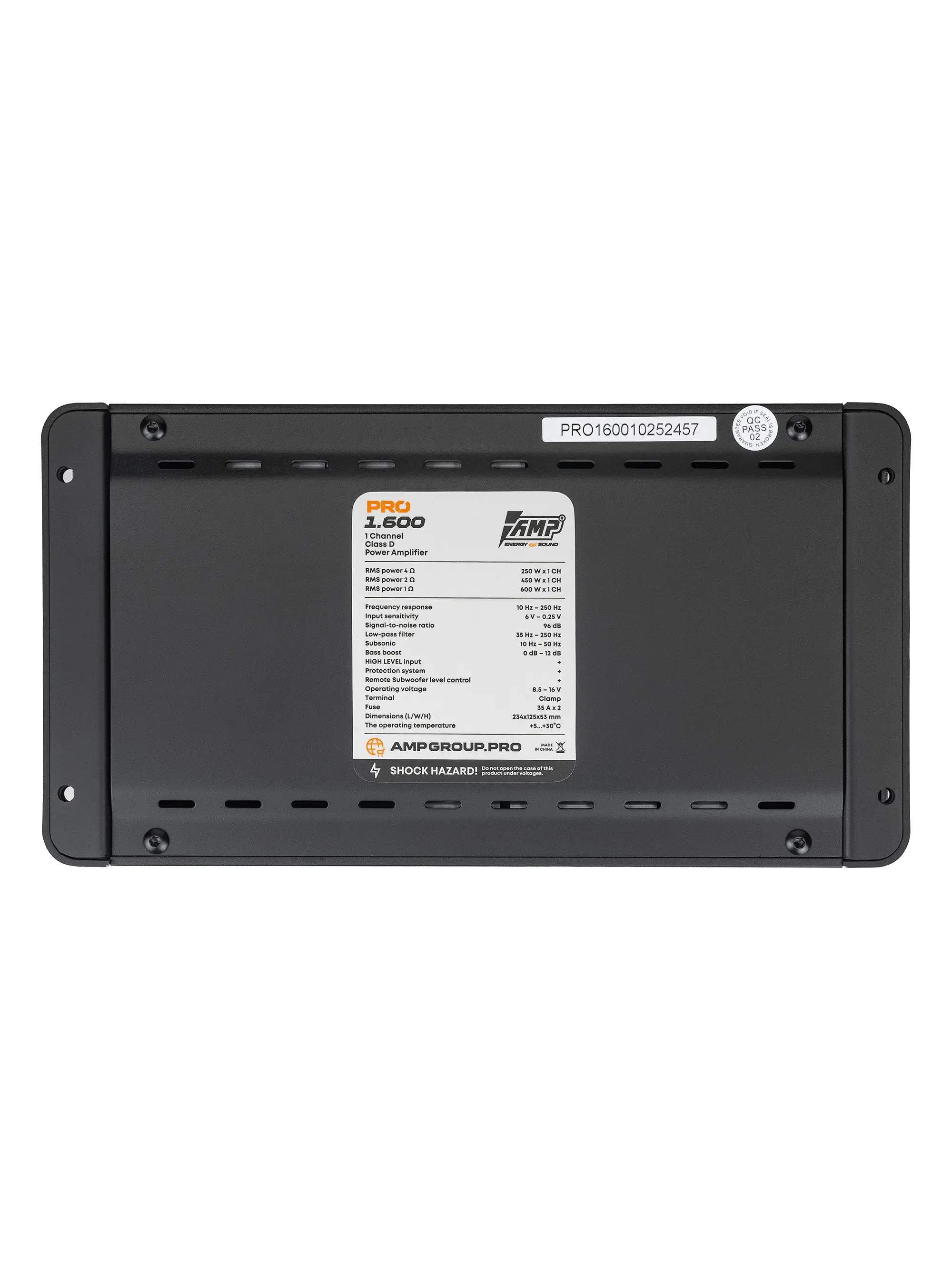 Усилитель AMP PRO 1.600 купить в интернет магазине AMPGROUP.  Усилитель AMP PRO 1.600   цены, большой каталог, новинки.
