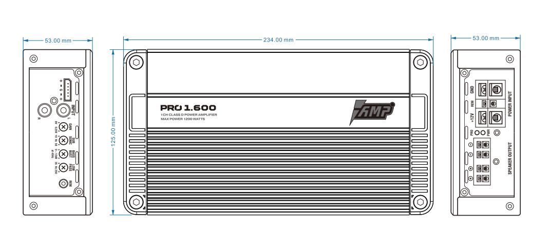 Усилитель AMP PRO 1.600 купить в интернет магазине AMPGROUP.  Усилитель AMP PRO 1.600   цены, большой каталог, новинки.
