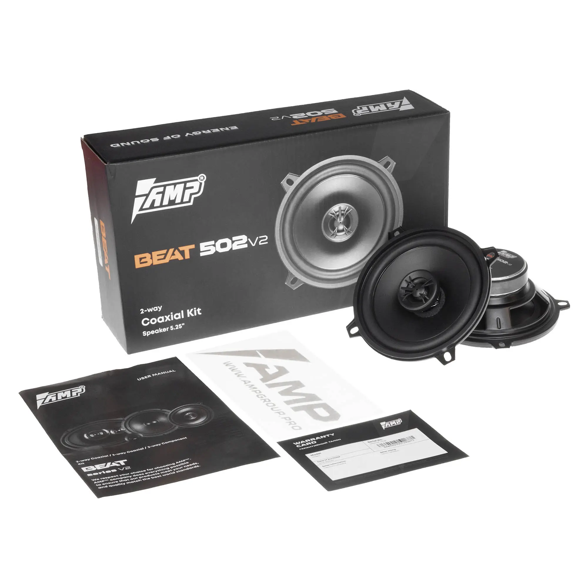 Акустика коаксиальная AMP Beat 502 v2 купить в интернет магазине AMPGROUP.  Акустика коаксиальная AMP Beat 502 v2   цены, большой каталог, новинки.
