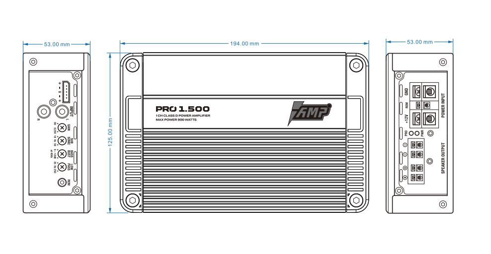 Усилитель AMP PRO 1.500 купить в интернет магазине AMPGROUP.  Усилитель AMP PRO 1.500   цены, большой каталог, новинки.
