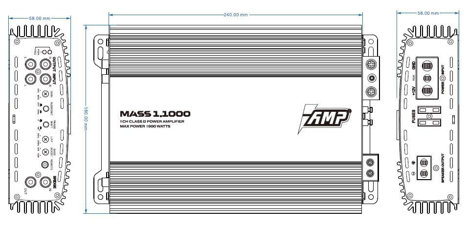 Усилитель AMP MASS 1.1000 купить в интернет магазине AMPGROUP.  Усилитель AMP MASS 1.1000   цены, большой каталог, новинки.
