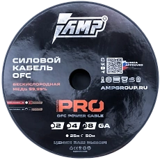 Провод силовой AMP PRO 8Ga OFC Extremely flexible Черный медь 100% купить в интернет магазине AMPGROUP.  Провод силовой AMP PRO 8Ga OFC Extremely flexible Черный медь 100%   цены, большой каталог, новинки.
