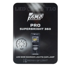 Светодиод габаритный AMP PRO 360 SuperBright T10 купить в интернет магазине AMPGROUP.  Светодиод габаритный AMP PRO 360 SuperBright T10   цены, большой каталог, новинки.
